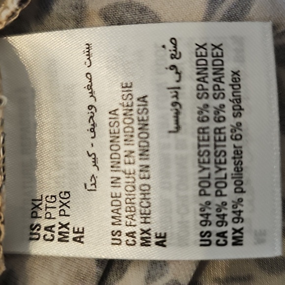 NWT JM Collection Petite 3/4  Sleeve Curved Hem Knit Tunic XL Tan/Black - Picture 12 of 12